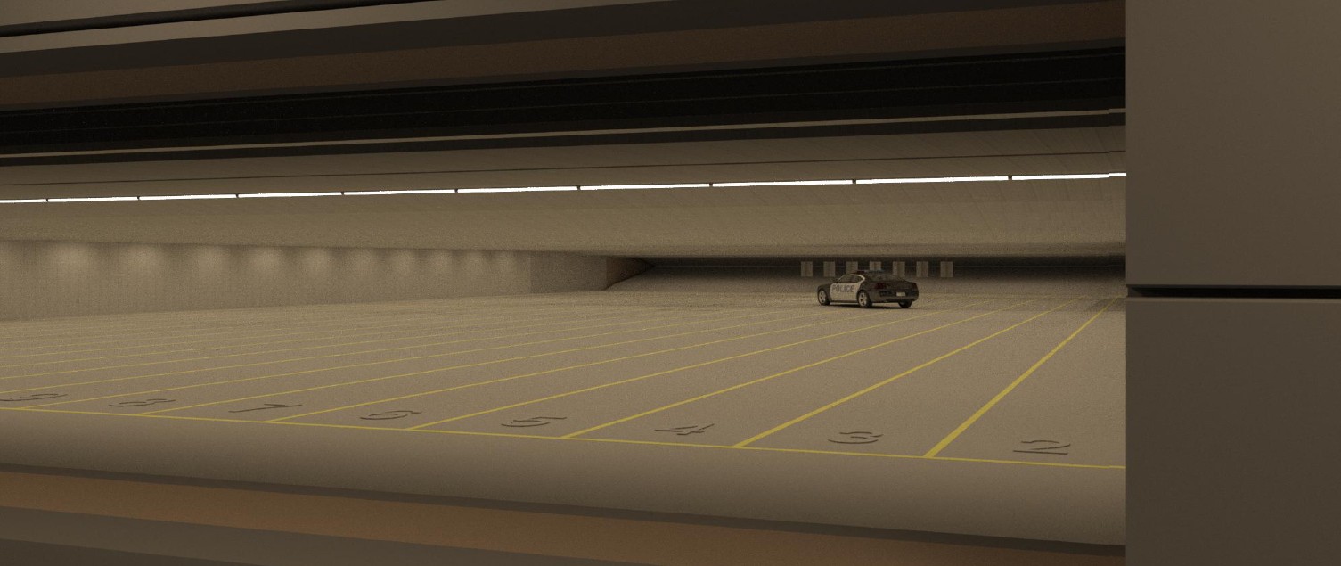 rendering of proposed indoor firing range.